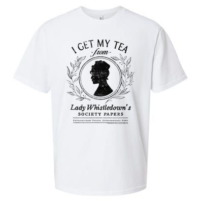 I Get My Tea From Lady WhistledownS Sueded Cloud Jersey T-Shirt