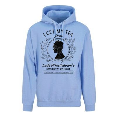 I Get My Tea From Lady WhistledownS Unisex Surf Hoodie