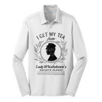 I Get My Tea From Lady WhistledownS Silk Touch Performance Long Sleeve Polo