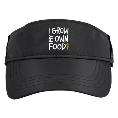 I Grow My Own Food Gardener Adult Drive Performance Visor
