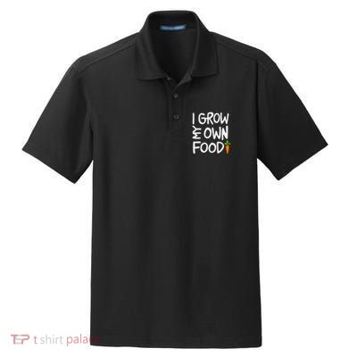 I Grow My Own Food Gardener Dry Zone Grid Polo