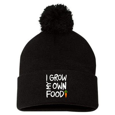 I Grow My Own Food Gardener Pom Pom 12in Knit Beanie