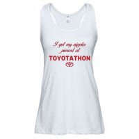 I Got My Nipples Pierced At Toyotathon Ladies Essential Flowy Tank