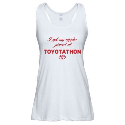 I Got My Nipples Pierced At Toyotathon Ladies Essential Flowy Tank