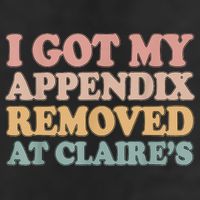 I Got My Appendix Removed At Claire Mental Health Awareness Garment-Dyed Fleece Hoodie