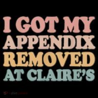 I Got My Appendix Removed At Claire Mental Health Awareness Cooling Performance Long Sleeve Crew