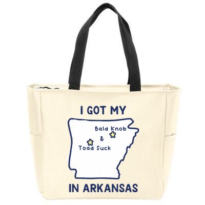 I Got My Bald Knob Toad Suck In Arkansas Zip Tote Bag