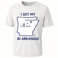 I Got My Bald Knob Toad Suck In Arkansas Cooling Performance Crew T-Shirt