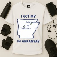 I Got My Bald Knob Toad Suck In Arkansas Cooling Performance Crew T-Shirt