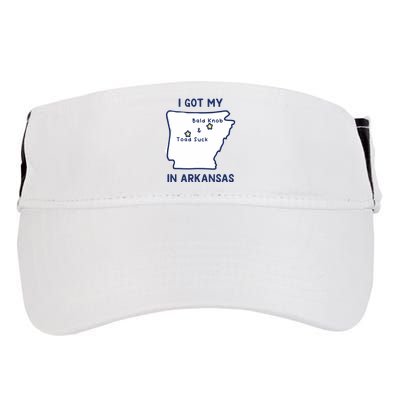 I Got My Bald Knob Toad Suck In Arkansas Adult Drive Performance Visor