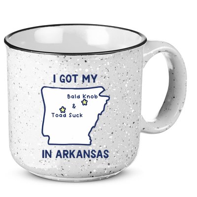 I Got My Bald Knob Toad Suck In Arkansas 15oz Campfire Ceramic Mug