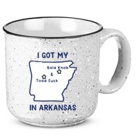 I Got My Bald Knob Toad Suck In Arkansas 15oz Campfire Ceramic Mug