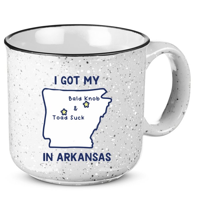 I Got My Bald Knob Toad Suck In Arkansas 15oz Campfire Ceramic Mug