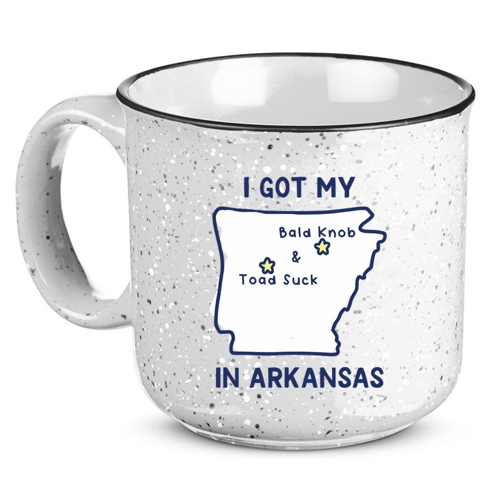 I Got My Bald Knob Toad Suck In Arkansas 15oz Campfire Ceramic Mug