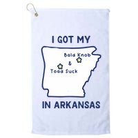I Got My Bald Knob Toad Suck In Arkansas Golf Towel