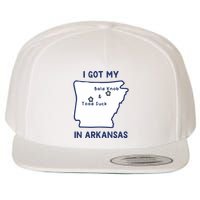 I Got My Bald Knob Toad Suck In Arkansas Wool Snapback Cap