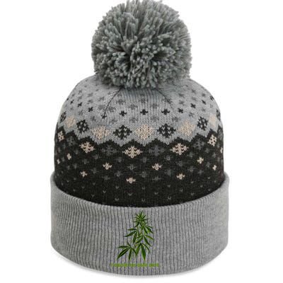 I Grow My Own Shit Funny Weed The Baniff Cuffed Pom Beanie