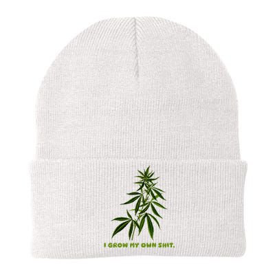 I Grow My Own Shit Funny Weed Knit Cap Winter Beanie