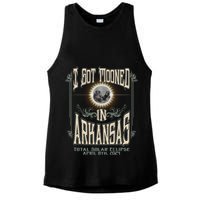 I Got Mooned In Arkansas Total Solar Eclipse 2024 Ladies PosiCharge Tri-Blend Wicking Tank