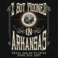 I Got Mooned In Arkansas Total Solar Eclipse 2024 Ladies PosiCharge Tri-Blend Wicking Tank