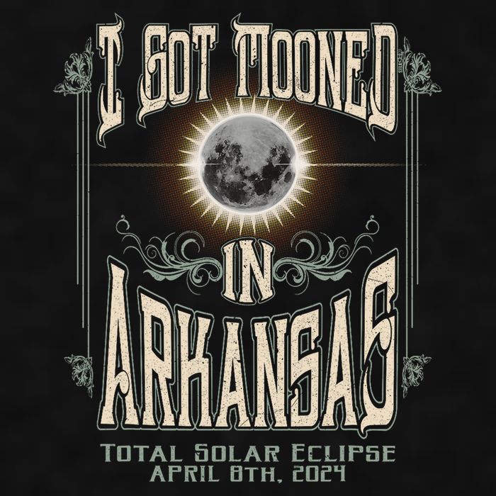 I Got Mooned In Arkansas Total Solar Eclipse 2024 Ladies PosiCharge Tri-Blend Wicking Tank