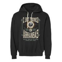 I Got Mooned In Arkansas Total Solar Eclipse 2024 Garment-Dyed Fleece Hoodie