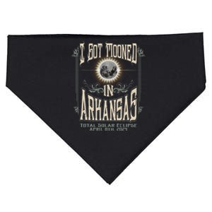 I Got Mooned In Arkansas Total Solar Eclipse 2024 USA-Made Doggie Bandana