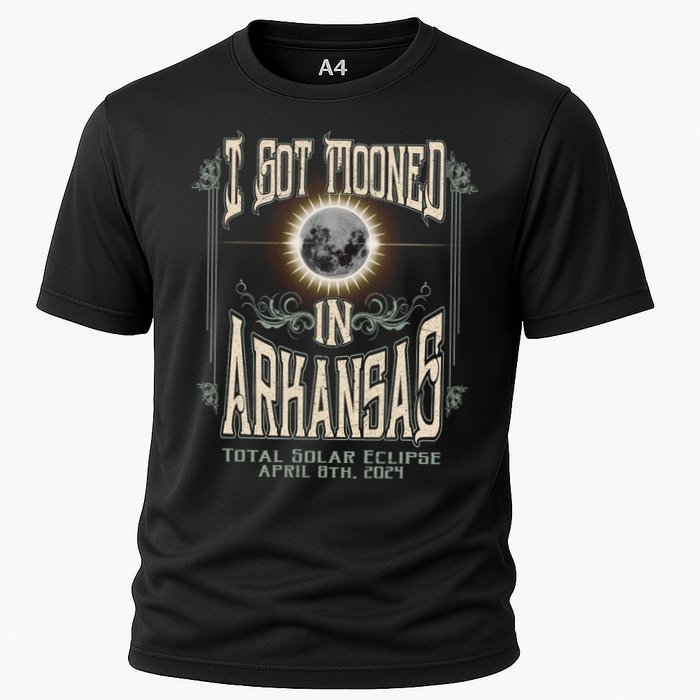 I Got Mooned In Arkansas Total Solar Eclipse 2024 Cooling Performance Crew T-Shirt
