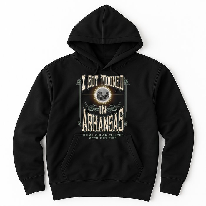 I Got Mooned In Arkansas Total Solar Eclipse 2024 Hoodie