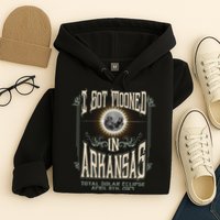 I Got Mooned In Arkansas Total Solar Eclipse 2024 Hoodie