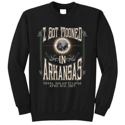 I Got Mooned In Arkansas Total Solar Eclipse 2024 Sweatshirt