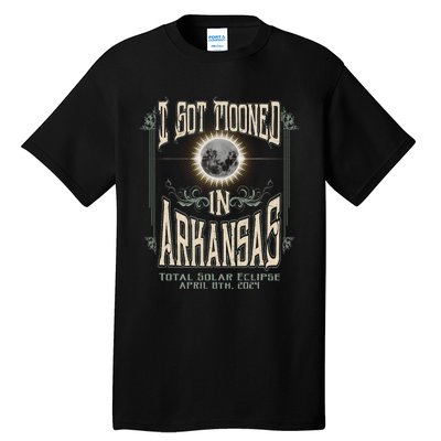 I Got Mooned In Arkansas Total Solar Eclipse 2024 Tall T-Shirt