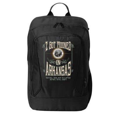 I Got Mooned In Arkansas Total Solar Eclipse 2024 City Backpack