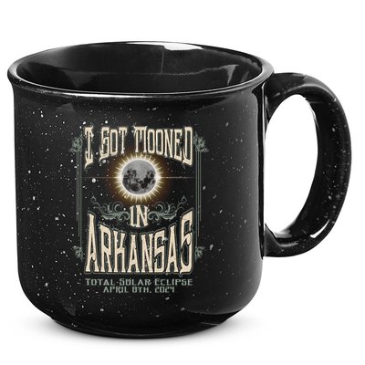 I Got Mooned In Arkansas Total Solar Eclipse 2024 15oz Campfire Ceramic Mug