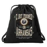 I Got Mooned In Arkansas Total Solar Eclipse 2024 Drawstring Bag