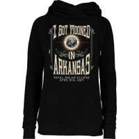 I Got Mooned In Arkansas Total Solar Eclipse 2024 Womens Funnel Neck Pullover Hood