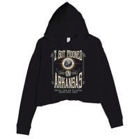 I Got Mooned In Arkansas Total Solar Eclipse 2024 Crop Fleece Hoodie