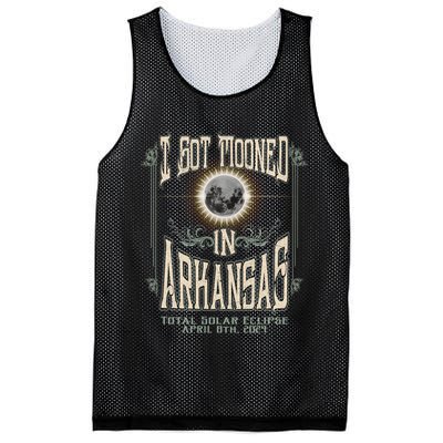 I Got Mooned In Arkansas Total Solar Eclipse 2024 Mesh Reversible Basketball Jersey Tank