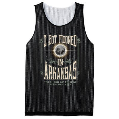 I Got Mooned In Arkansas Total Solar Eclipse 2024 Mesh Reversible Basketball Jersey Tank