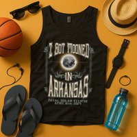 I Got Mooned In Arkansas Total Solar Eclipse 2024 Tank Top