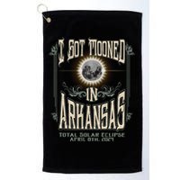 I Got Mooned In Arkansas Total Solar Eclipse 2024 Golf Towel