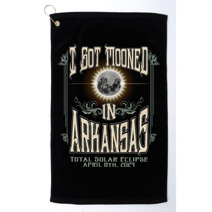 I Got Mooned In Arkansas Total Solar Eclipse 2024 Golf Towel