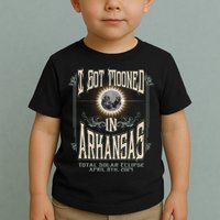 I Got Mooned In Arkansas Total Solar Eclipse 2024 Toddler T-Shirt