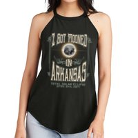 I Got Mooned In Arkansas Total Solar Eclipse 2024 Women's Perfect Tri Rocker Tank