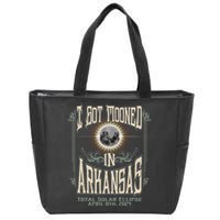 I Got Mooned In Arkansas Total Solar Eclipse 2024 Zip Tote Bag