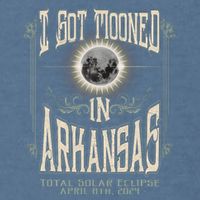 I Got Mooned In Arkansas Total Solar Eclipse 2024 Garment-Dyed Sweatshirt