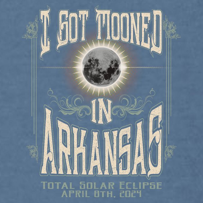 I Got Mooned In Arkansas Total Solar Eclipse 2024 Garment-Dyed Sweatshirt
