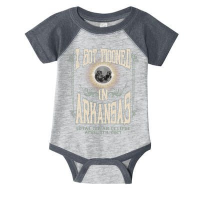 I Got Mooned In Arkansas Total Solar Eclipse 2024 Infant Baby Jersey Bodysuit