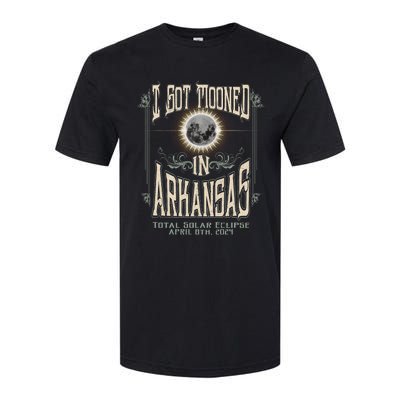 I Got Mooned In Arkansas Total Solar Eclipse 2024 Softstyle CVC T-Shirt