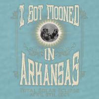 I Got Mooned In Arkansas Total Solar Eclipse 2024 Sueded Cloud Jersey T-Shirt